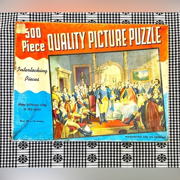 George Washington & his Generals Picture Puzzle 500 Piece American Presidents - Picture 1 of 10